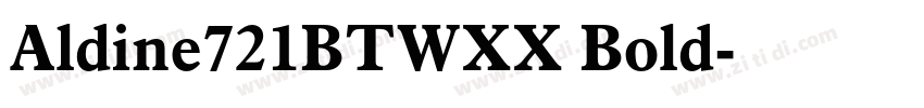 Aldine721BTWXX Bold字体转换